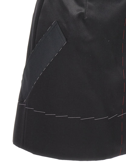 Contrast stitching corset dress Dresses