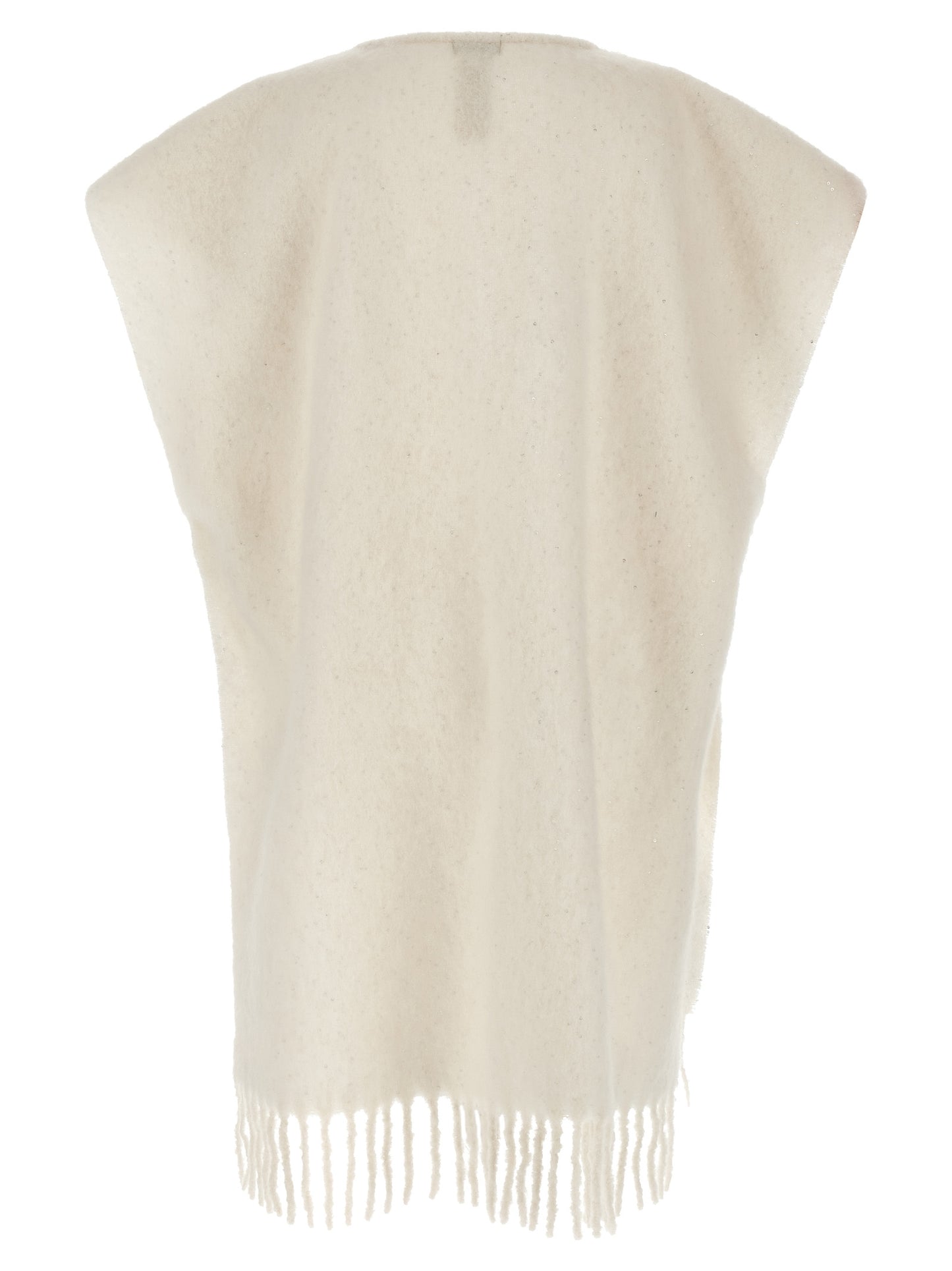 Bouclé yarn cape Capes