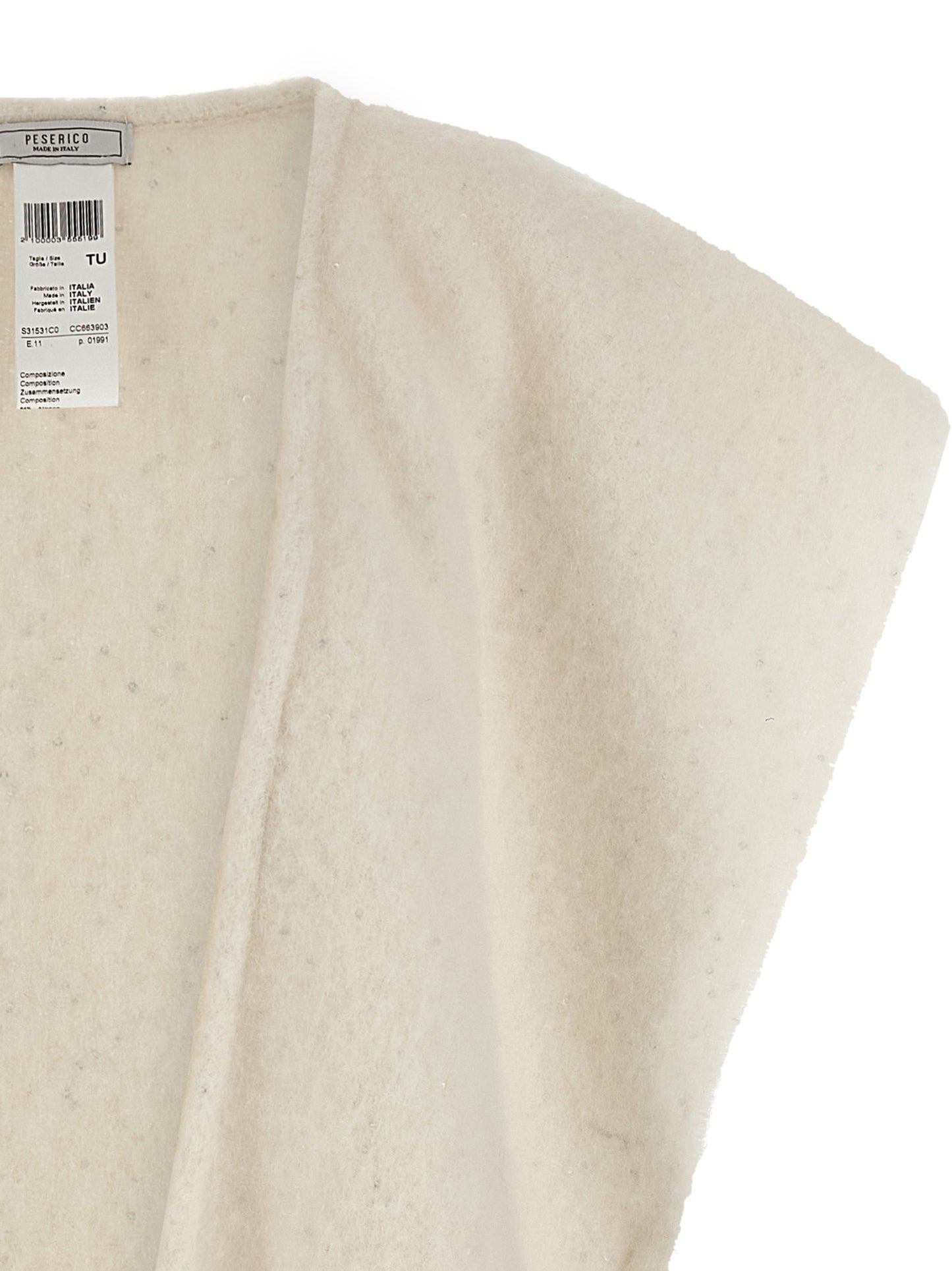 Bouclé yarn cape Capes