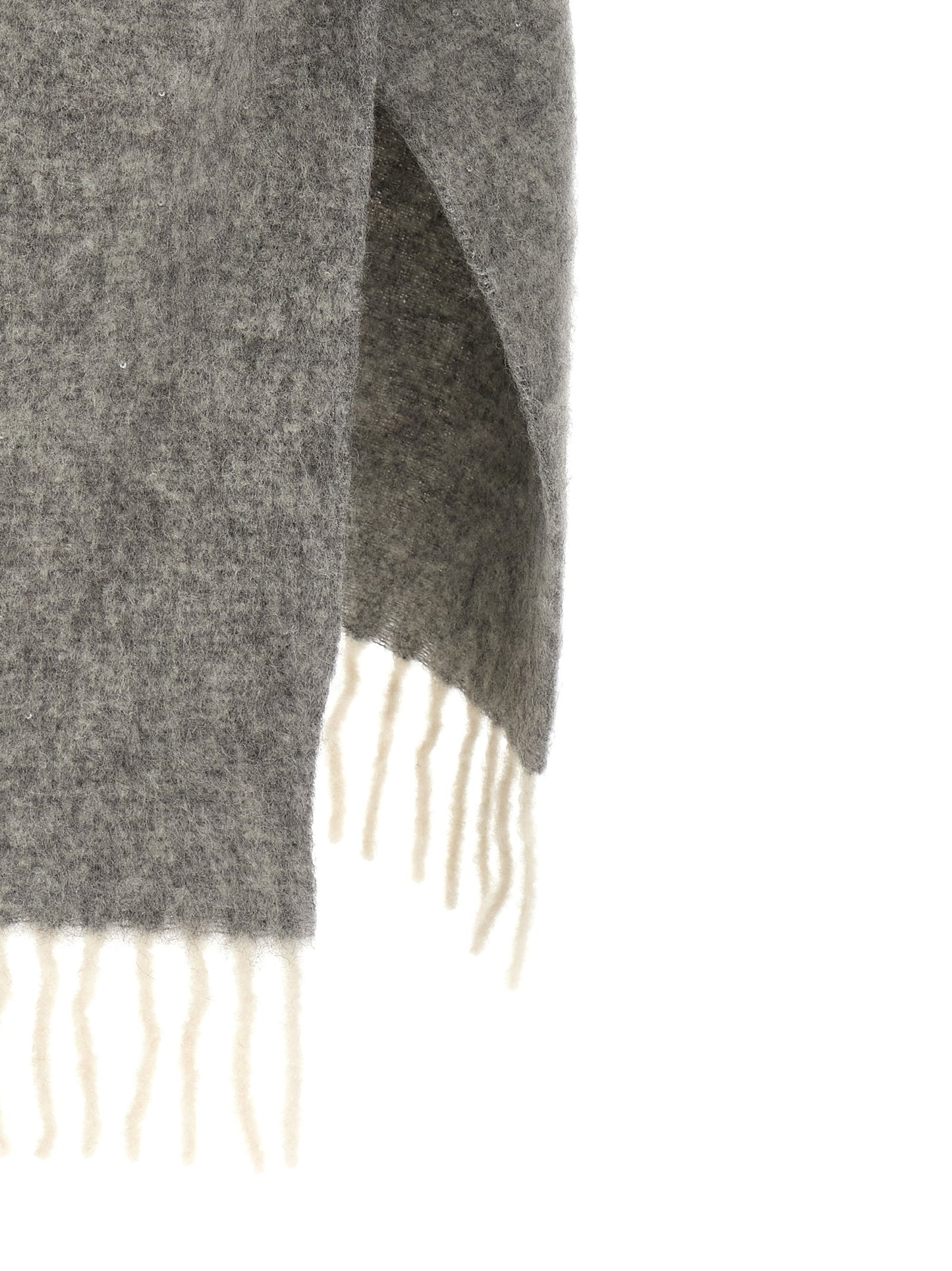 Bouclé yarn cape Capes
