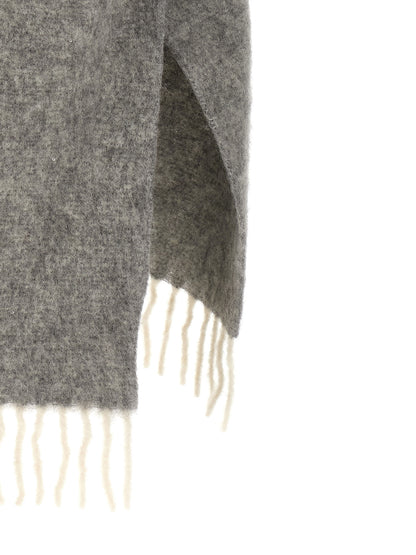 Bouclé yarn cape Capes