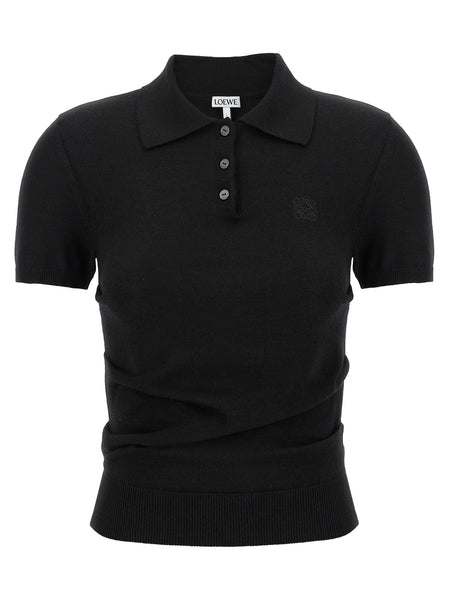 Curled hips polo shirt Polo