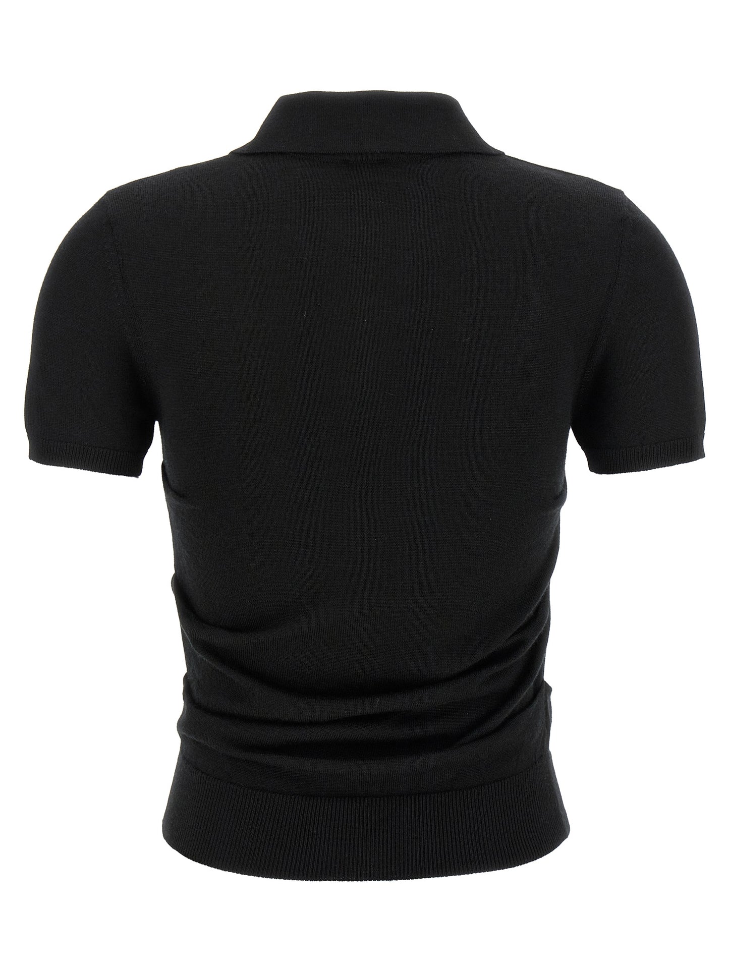 Curled hips polo shirt Polo