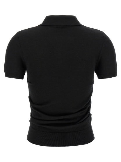 Curled hips polo shirt Polo