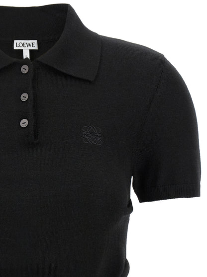 Curled hips polo shirt Polo