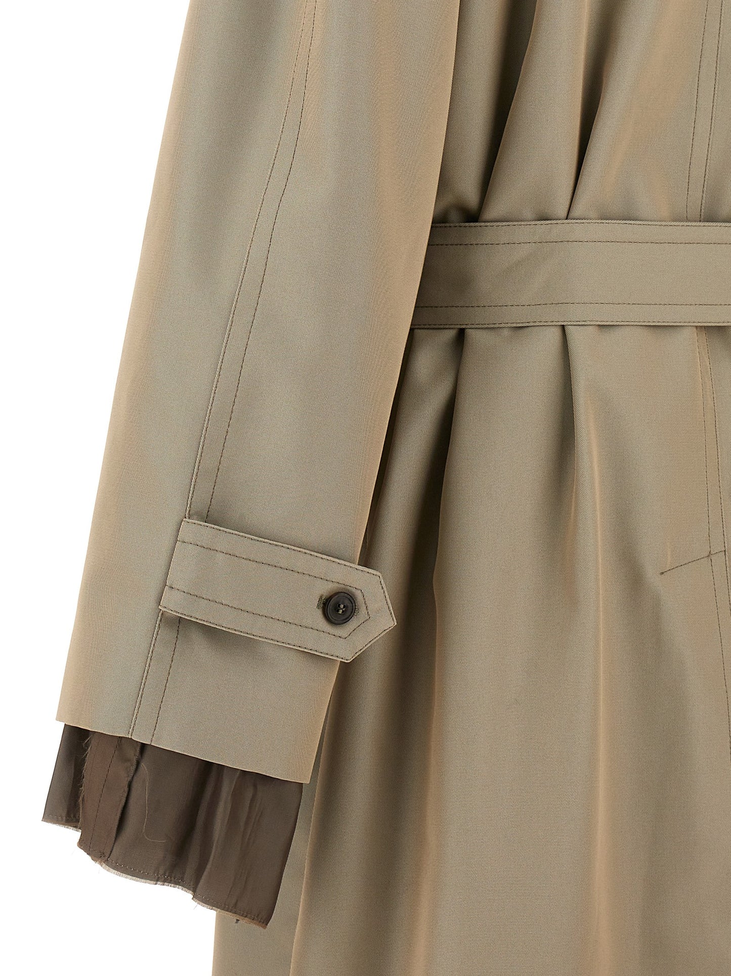 Long single-breasted trench coat Coats, trench coats
