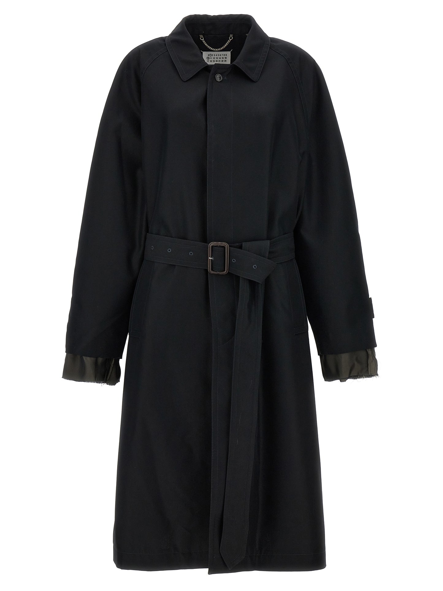 Long single-breasted trench coat Coats, trench coats