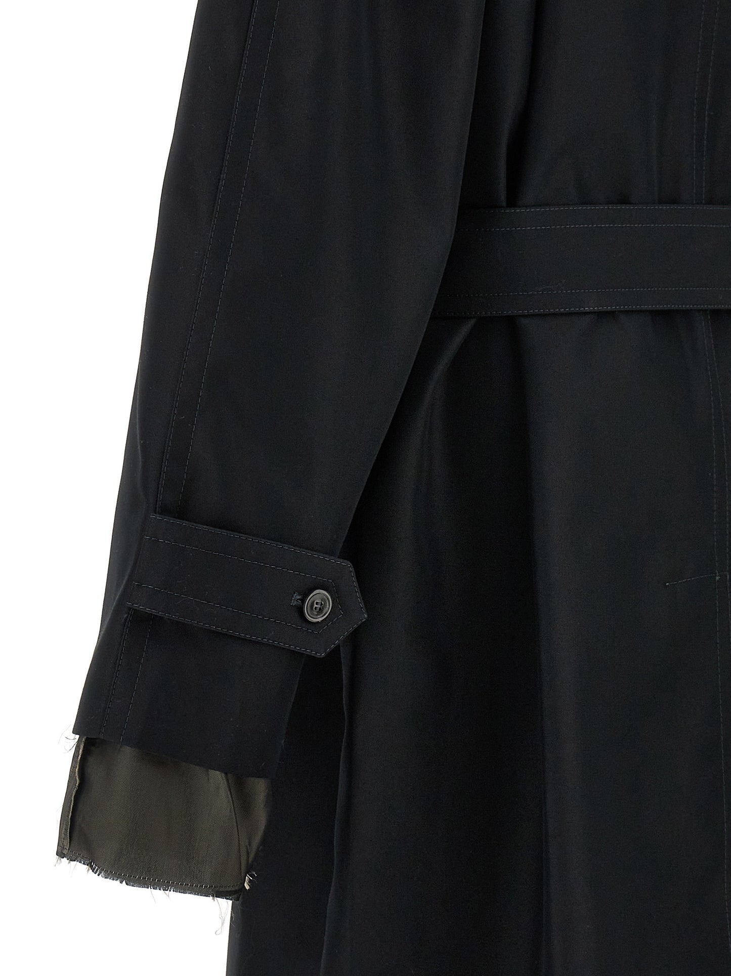 Long single-breasted trench coat Coats, trench coats