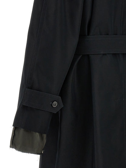 Long single-breasted trench coat Coats, trench coats