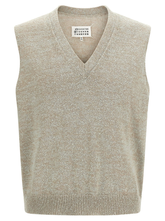 Bouclé knit vest  Gilet