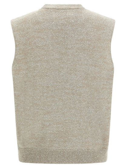 Bouclé knit vest  Gilet