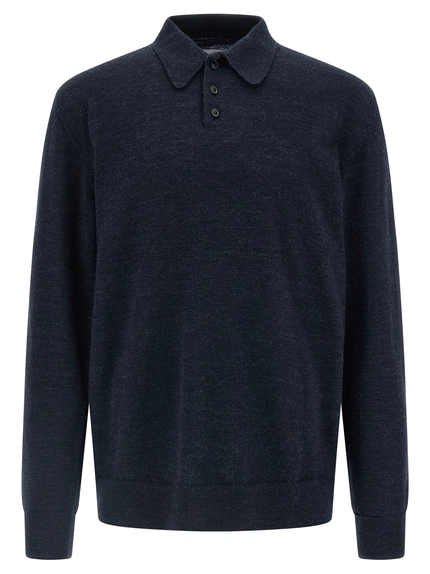 Suede patch polo shirt Polo