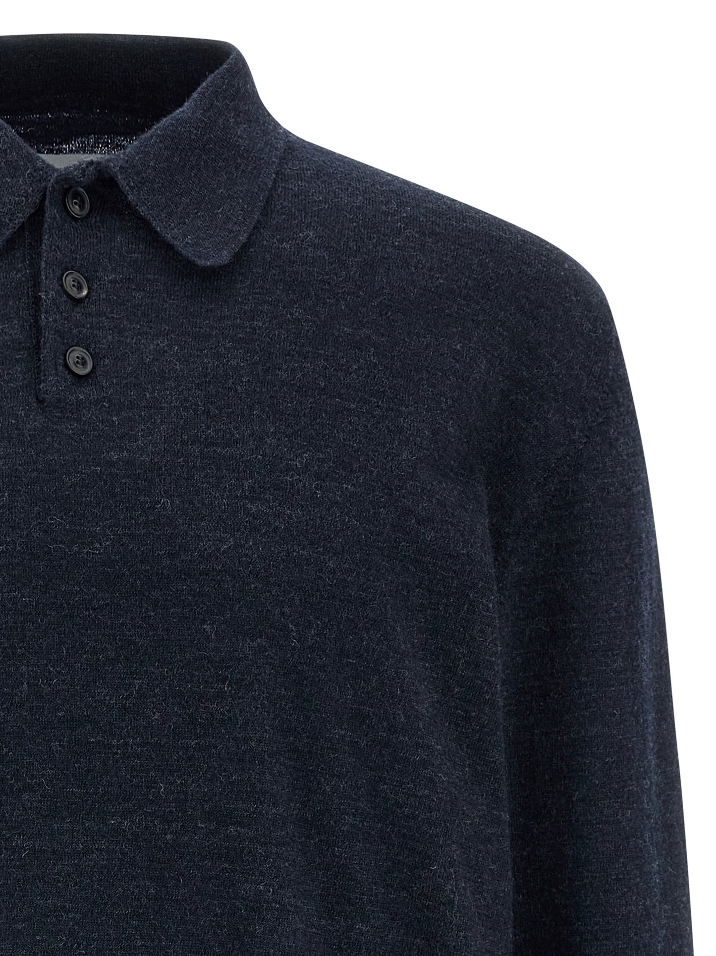 Suede patch polo shirt Polo