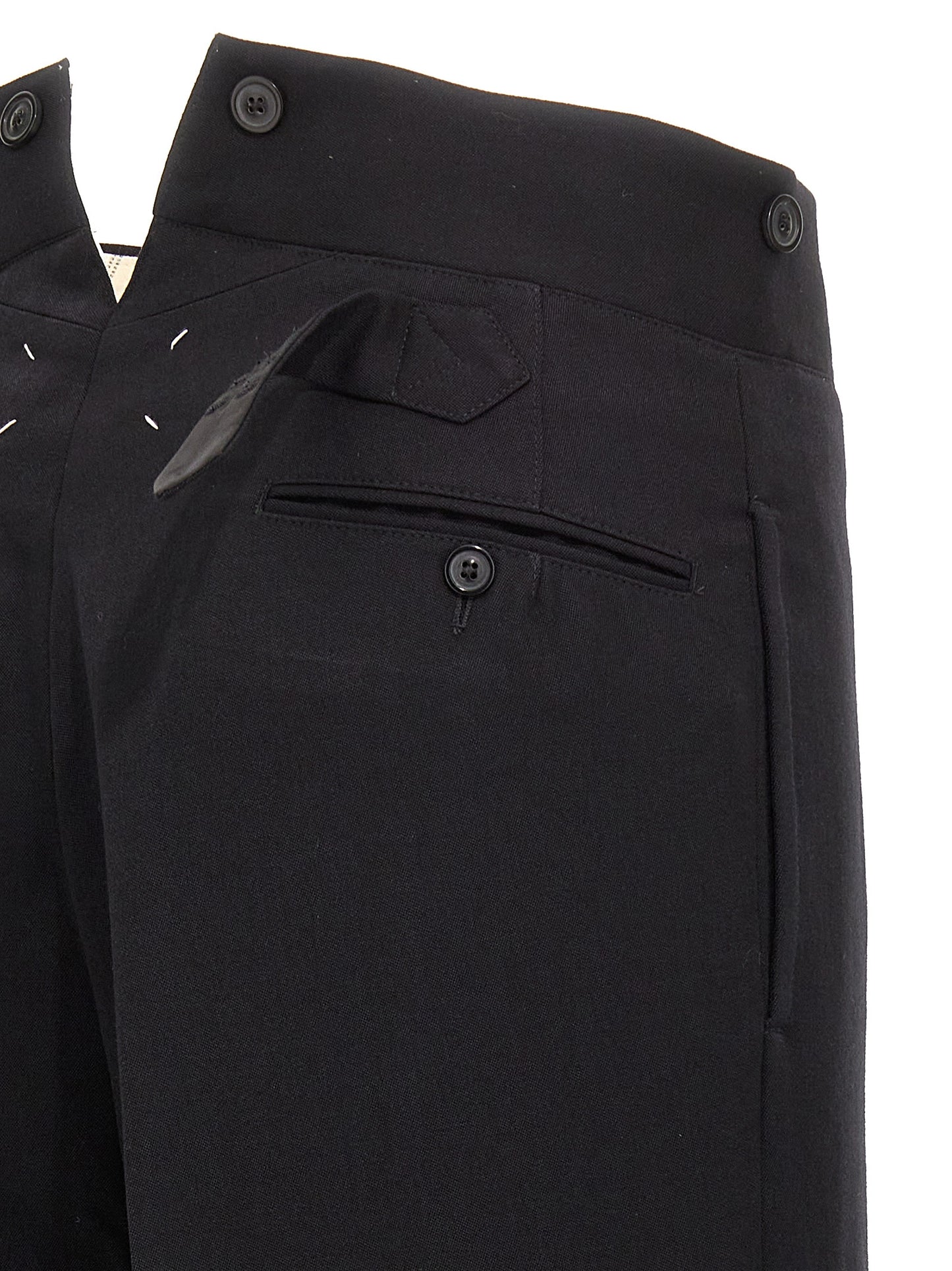 Strap wool pants  Pants