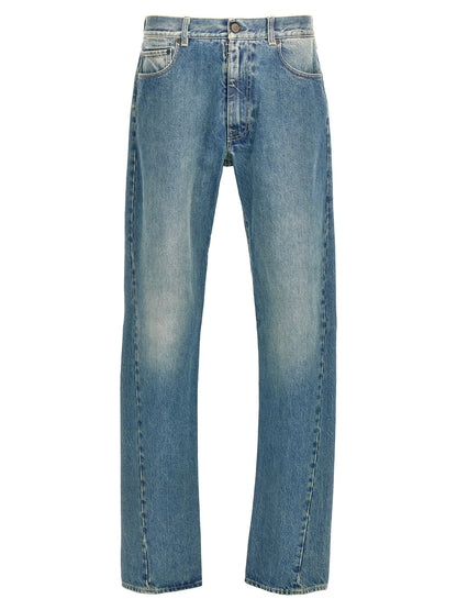Washed denim jeans Jeans