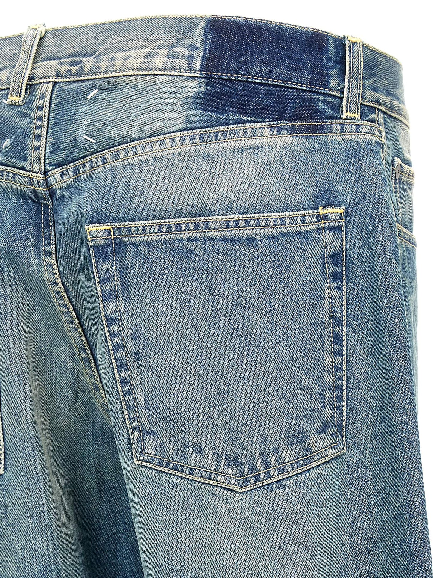 Washed denim jeans Jeans