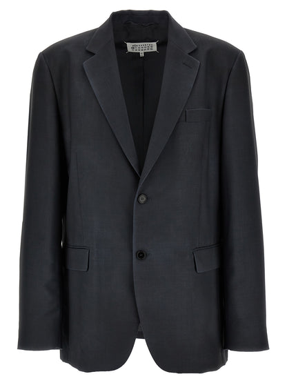 Single-breasted mohair blazer Blazer