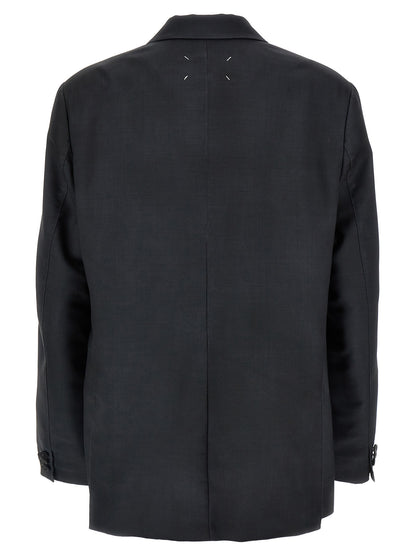 Single-breasted mohair blazer Blazer