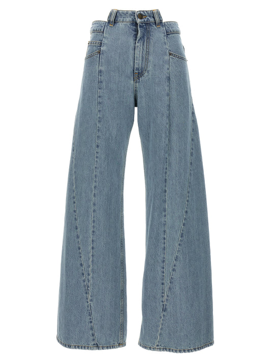 Jeans asymmetrical waist Jeans