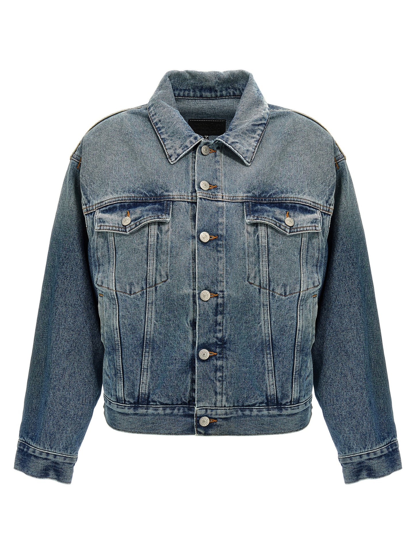 Cut-out denim jacket Down jacket, Parka, Casual jackets