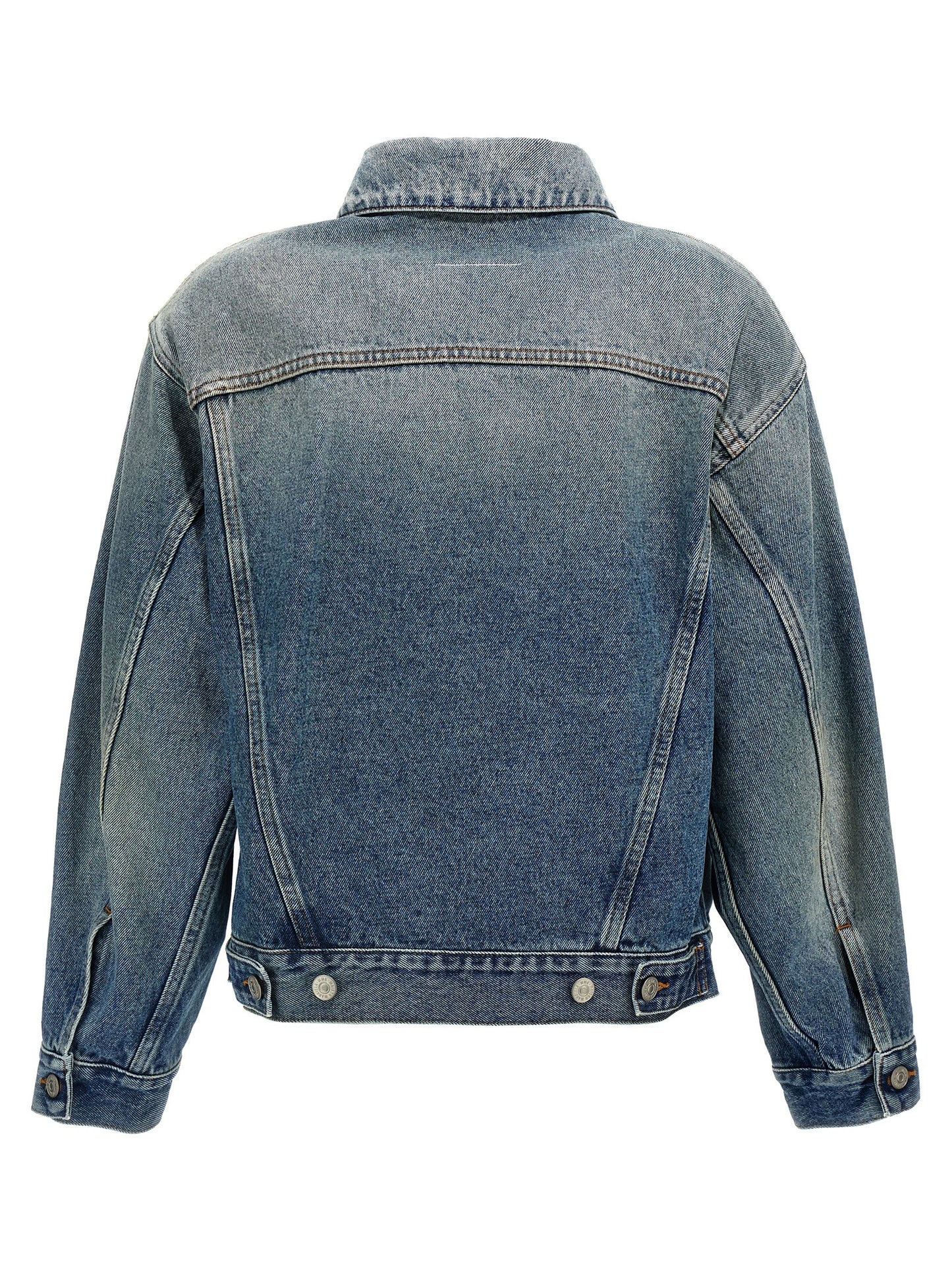 Cut-out denim jacket Down jacket, Parka, Casual jackets