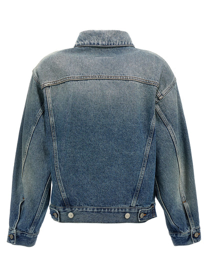 Cut-out denim jacket Down jacket, Parka, Casual jackets