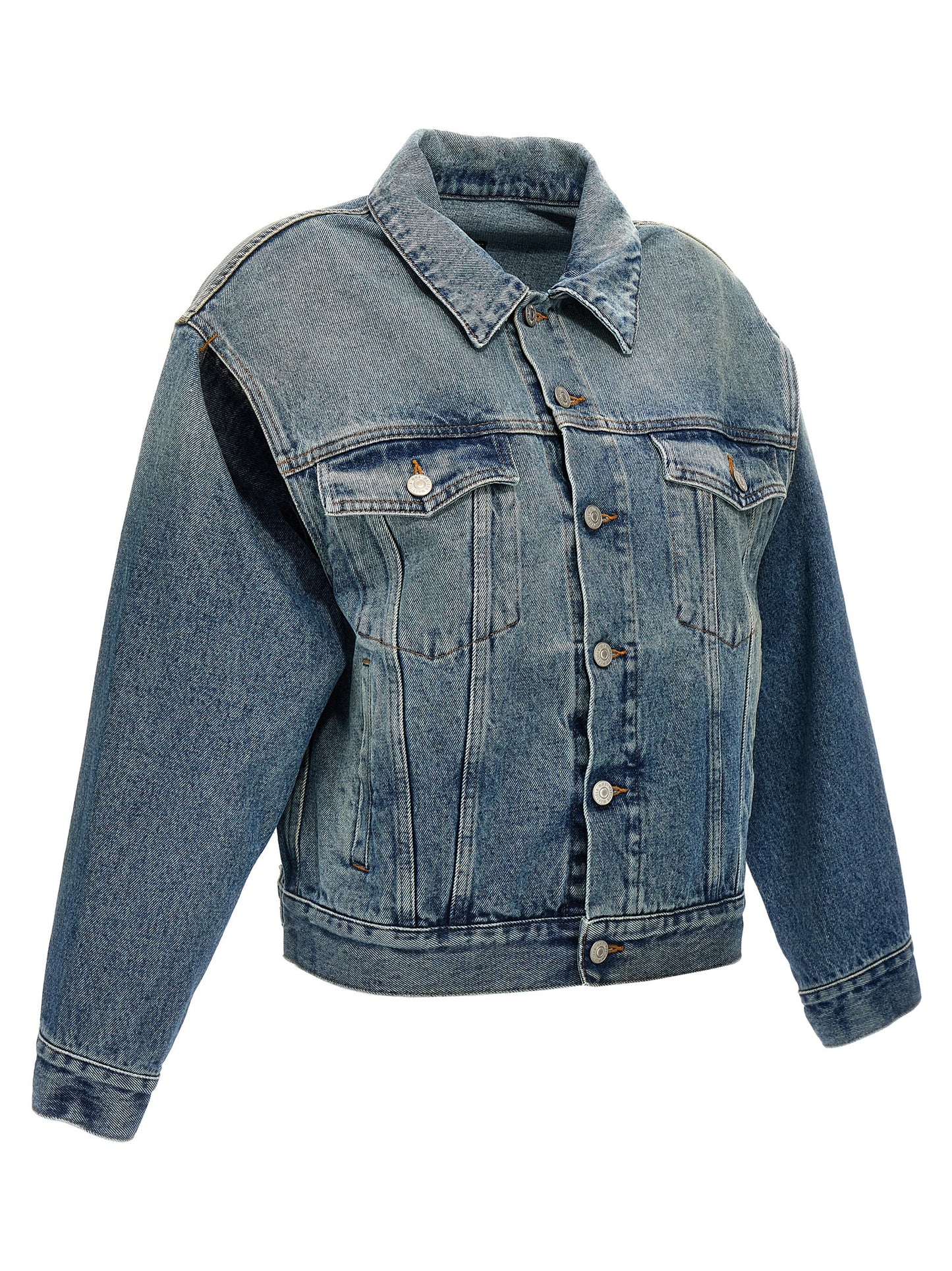 Cut-out denim jacket Down jacket, Parka, Casual jackets