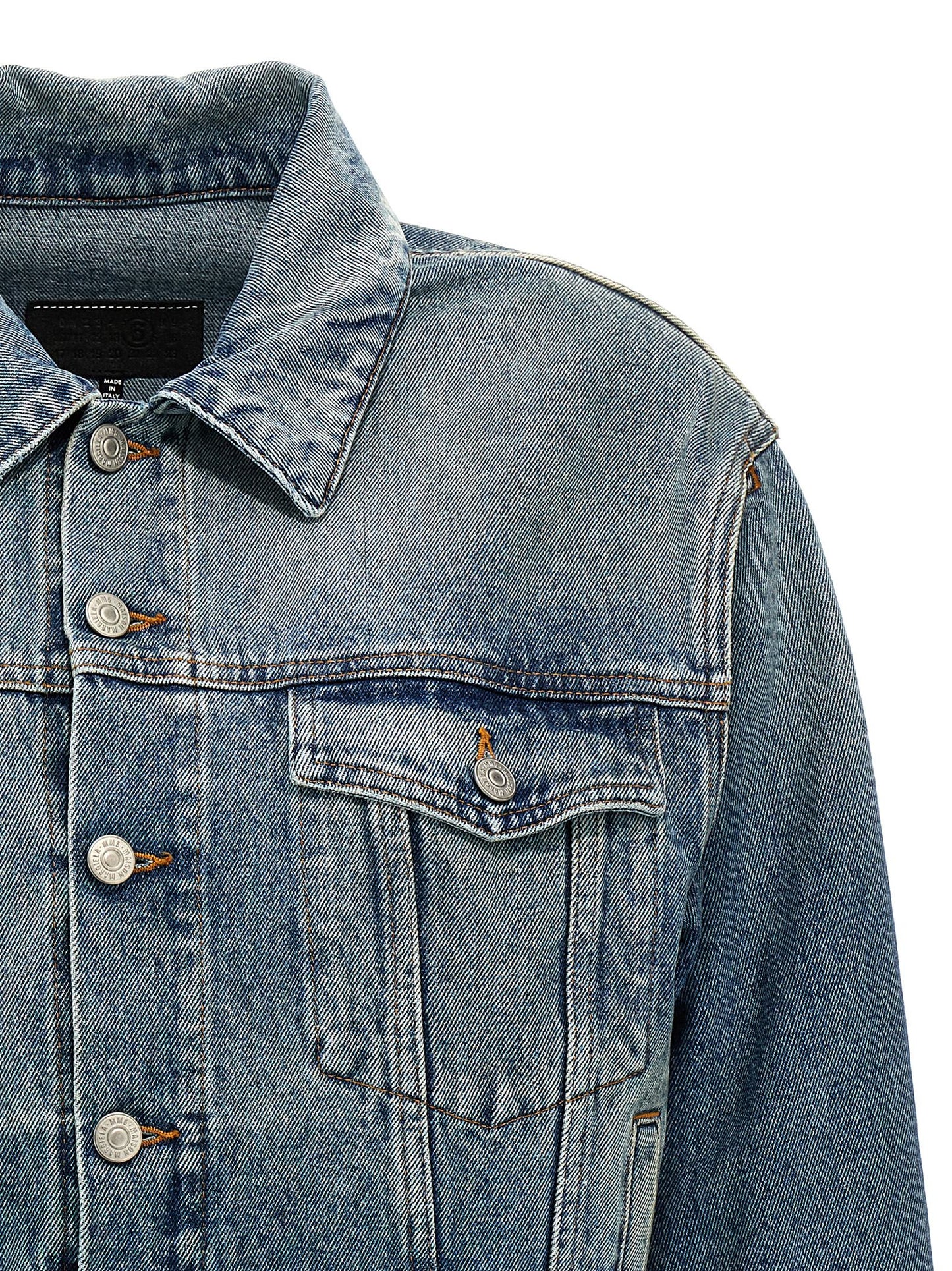 Cut-out denim jacket Down jacket, Parka, Casual jackets