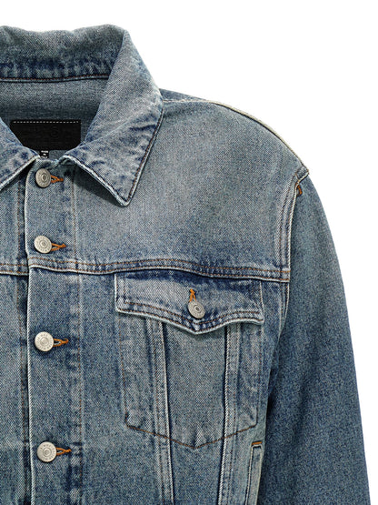 Cut-out denim jacket Down jacket, Parka, Casual jackets