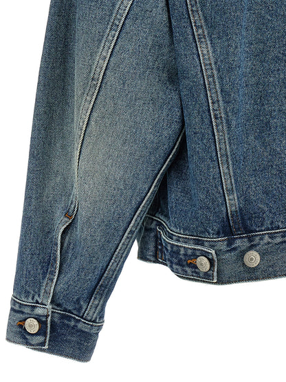Cut-out denim jacket Down jacket, Parka, Casual jackets