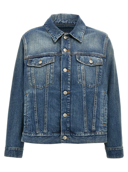 Layered denim jacket Casual jackets, parka