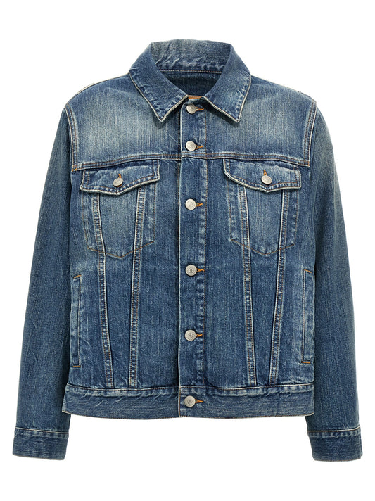 Layered denim jacket Casual jackets, parka