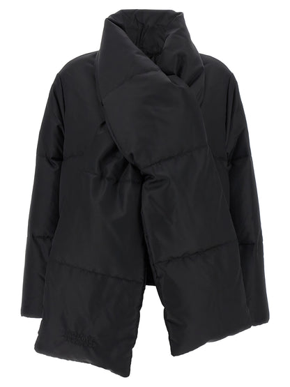 Scarf down jacket Down jacket, Parka, Casual jackets
