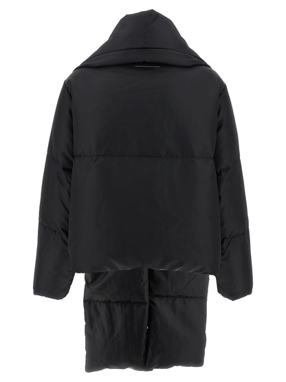 Scarf down jacket Down jacket, Parka, Casual jackets