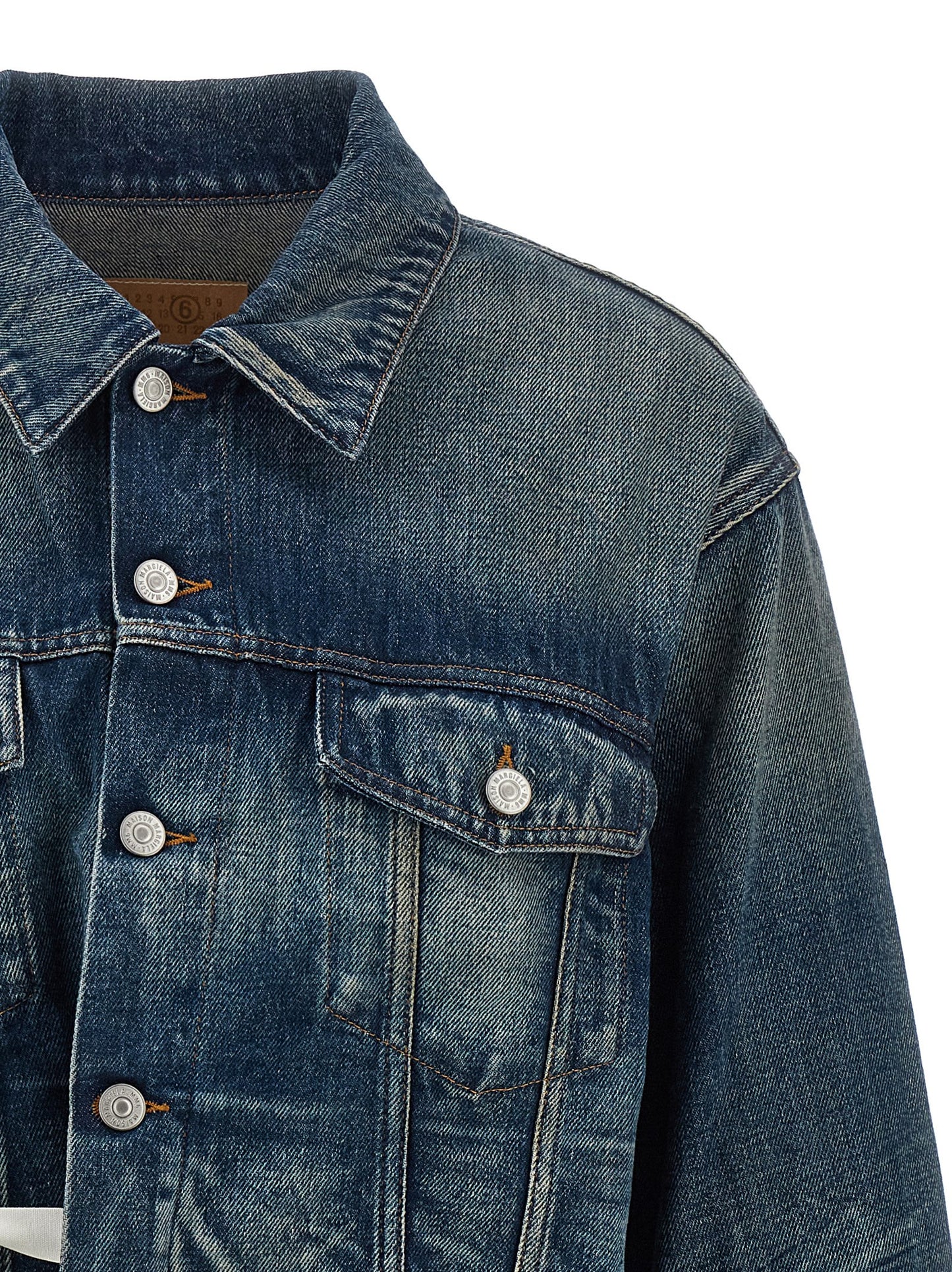 Tape denim jacket Down jacket, Parka, Casual jackets