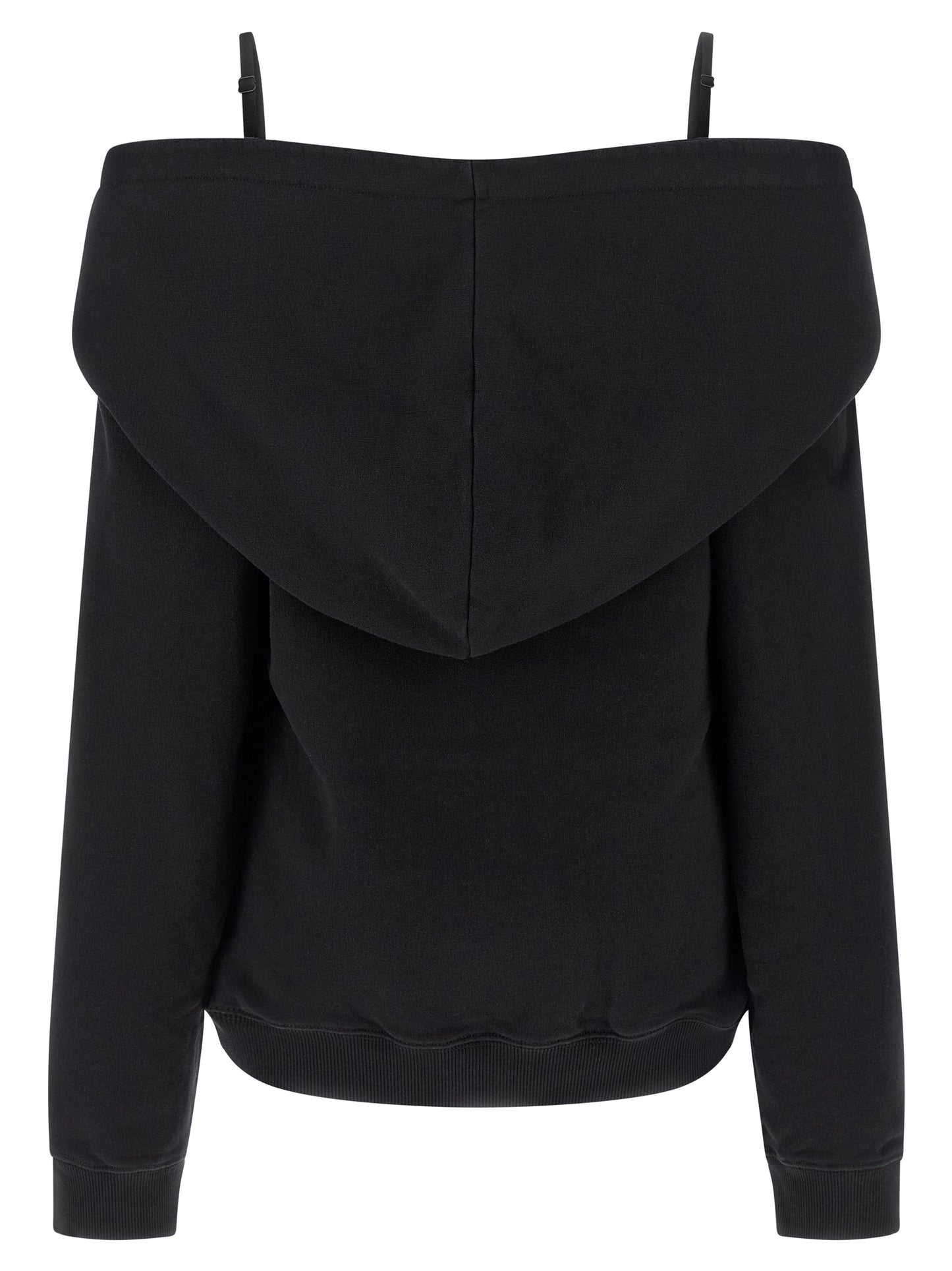 Off-shoulder hoodie Sweatshirt