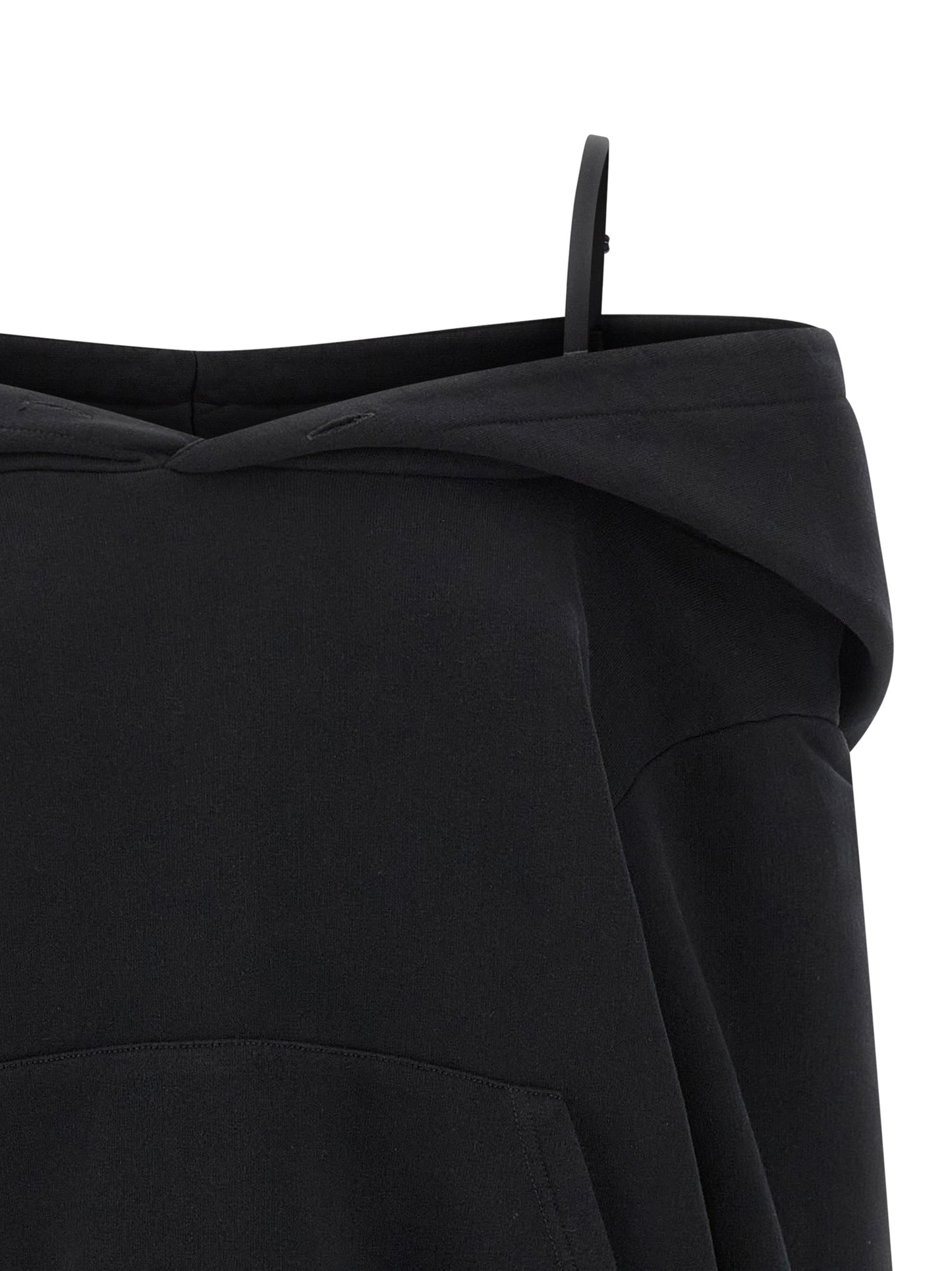 Off-shoulder hoodie Sweatshirt