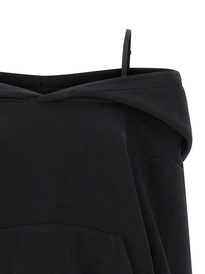 Off-shoulder hoodie Sweatshirt
