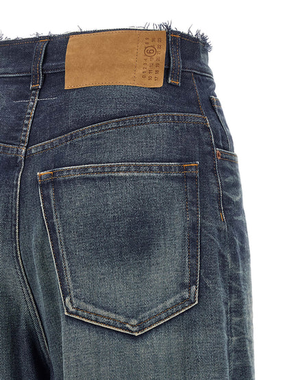Raw cut band jeans Jeans