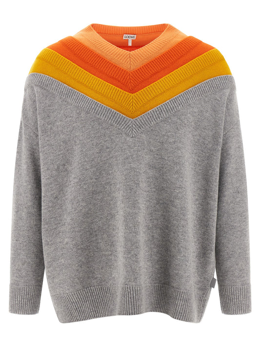 Layered construction sweater Sweater, cardigans