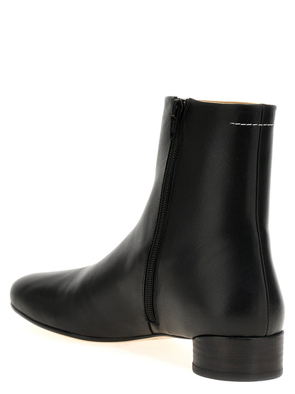 Ankle boots with shaped toe Boots, ankle boots