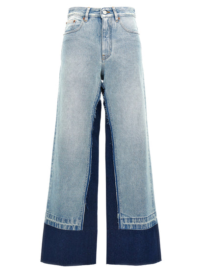 Contrast insert jeans Jeans