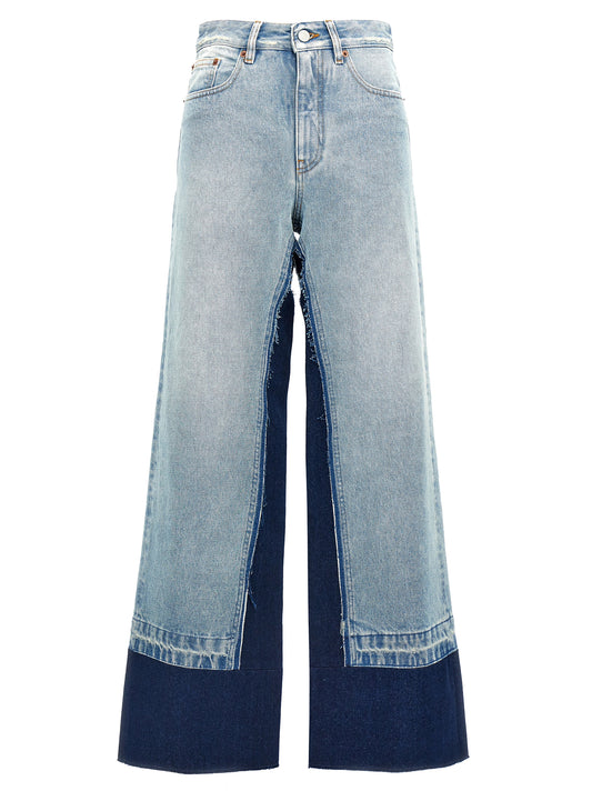 Contrast insert jeans Jeans