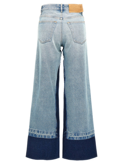 Contrast insert jeans Jeans