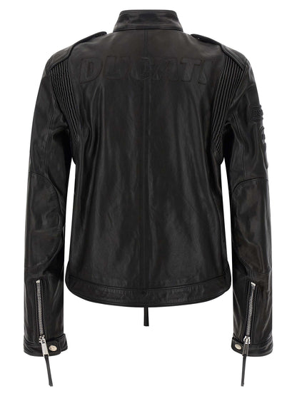 Dsquared2 x Ducati capsule leather jacket Down jacket, Parka, Casual jackets