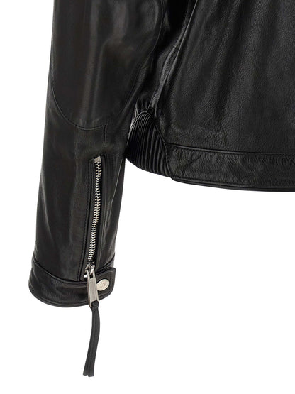 Dsquared2 x Ducati capsule leather jacket Down jacket, Parka, Casual jackets