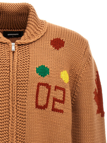 Jacquard cardigan Sweater, cardigans