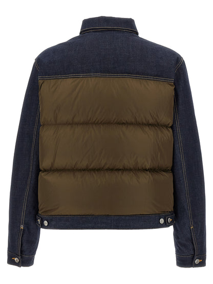 'Hybrid puffer-jeans' jacket Down jacket, Parka, Casual jackets
