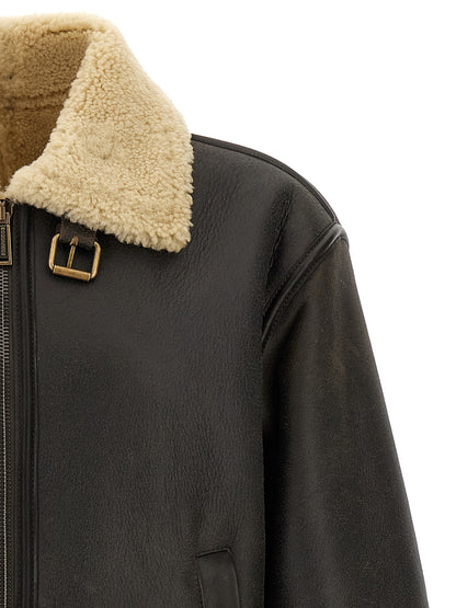'Aviator' sheepskin jacket Casual jackets, parka