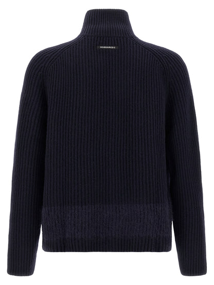 Carded wool insert cardigan Sweater, cardigans